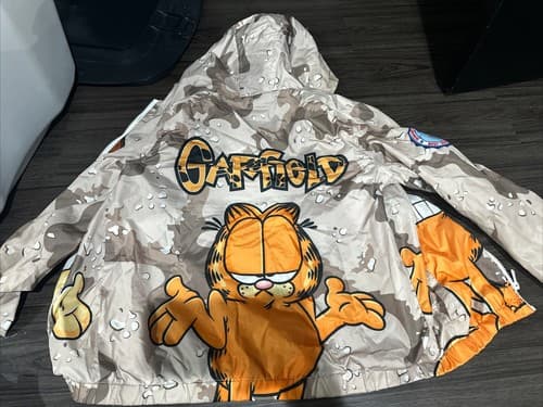 Boys Members Only X Garfield Nickelodeon Hooded Jacket Size 18 - Thumbnail 2