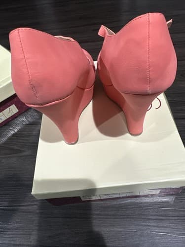 Women’s Glaze Coral Pink Heels Nina-5 Size 8.5 - Thumbnail 3