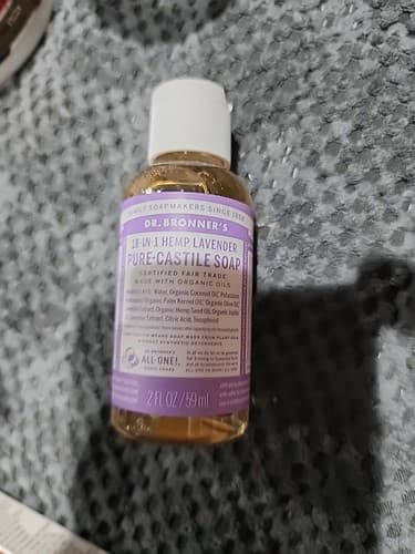Dr Bronner’s 18 in 1 Hemp Lavender Pure Castile 2 Oz Soap Organic Oils - Image 1