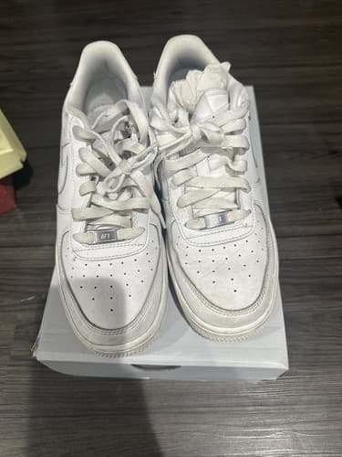 Size 8 Men’s Or 9.5 Women’s- Nike Air Force 1 '07 Low Triple White - Image 1