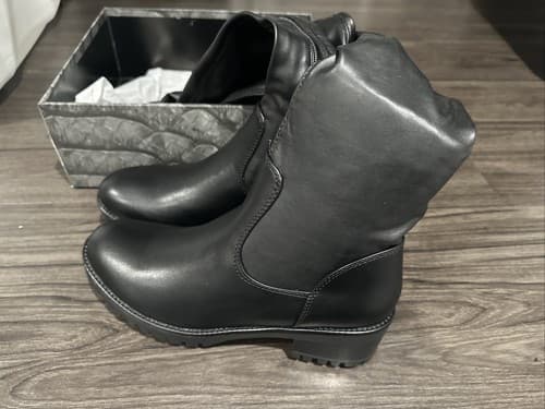 Women's Azalea Wang Eureve Over The Knee Sexy Boots Black Size 8.5 New - Thumbnail 3
