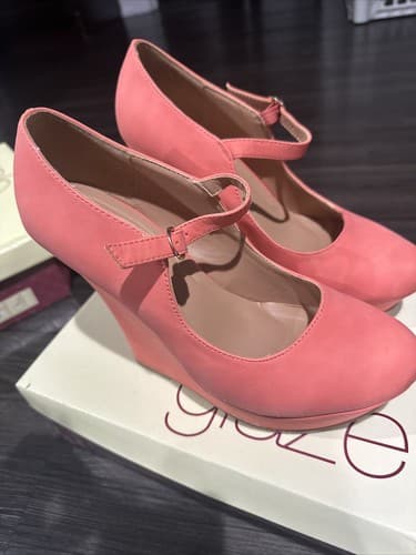 Women’s Glaze Coral Pink Heels Nina-5 Size 8.5 - Thumbnail 4