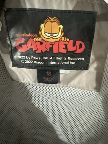 Boys Members Only X Garfield Nickelodeon Hooded Jacket Size 18 - Thumbnail 3
