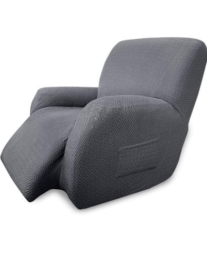 Obytex sofa slipcover recliner- Grayish Blue - Image 1