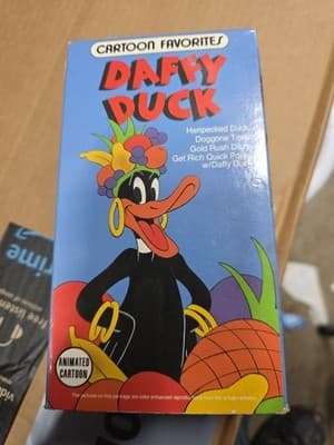 Vintage RARE Daffy Duck Cartoon Favorites VHS - Image 1