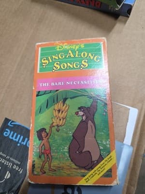 Disney Sing Along Songs VHS Tape The Bare Necessities Jungle Book Vintage 1993 - Image 1