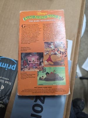 Disney Sing Along Songs VHS Tape The Bare Necessities Jungle Book Vintage 1993 - Thumbnail 2