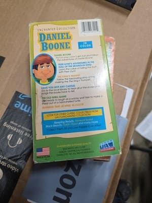 Daniel Boone VHS VCR Video Tape Used Enchanted Collection Cartoon - Thumbnail 2
