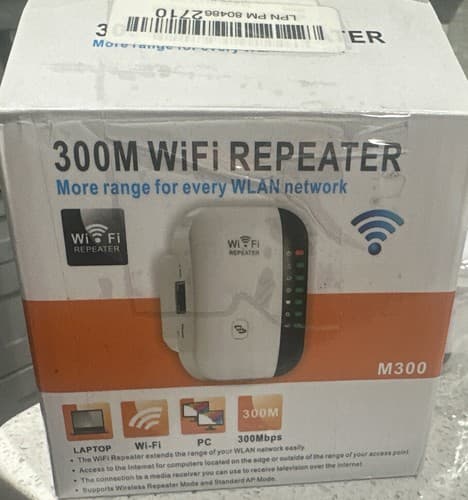 WiFi Range Extender/Wireless 300Mbps Access Point 2.4GHz High Speed Network - Image 1
