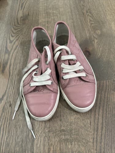 Pink gucci women sneakers size 34.5 - Image 1