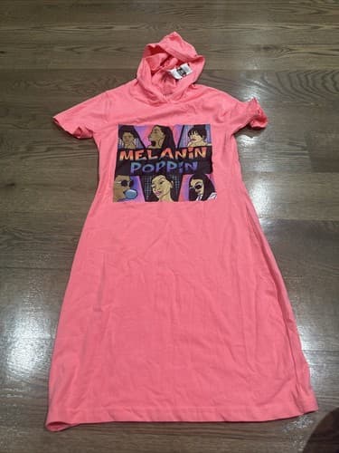 On Fire Melanin Poppin Girls Pink Dress Size 12 (L) - Image 1