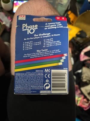 Mattel Phase 10 Card Game - Rummy-type Card Game With a Twist 2-6 Player 7+ - Thumbnail 2