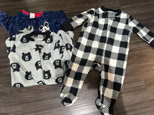 Baby Boy Long sleeve Winter one Piece Clothes 0-3m Lot Of 3 - Image 1