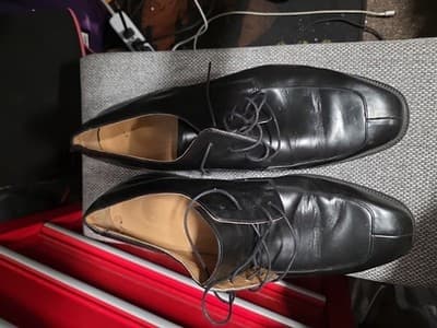 Rockport Men's Split Toe Dress Shoes Size 13 Leather Black - Image 1