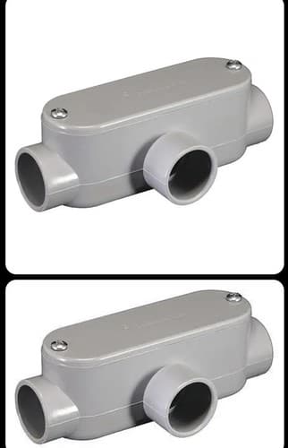CANTEX 5133564 Conduit Outlet Body,PVC,Trade Size 3/4in - Image 1