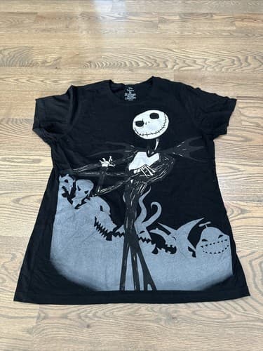Disney Tim Burton's Nightmare Before Christmas T-shirt XL Jack Sally - Image 1