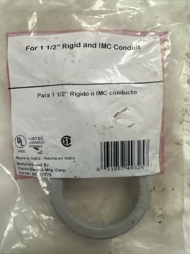 Sigma Electric 49325 ProConnex Plastic Non-Metallic Insulating Bushing 1-1/2 in. - Image 1
