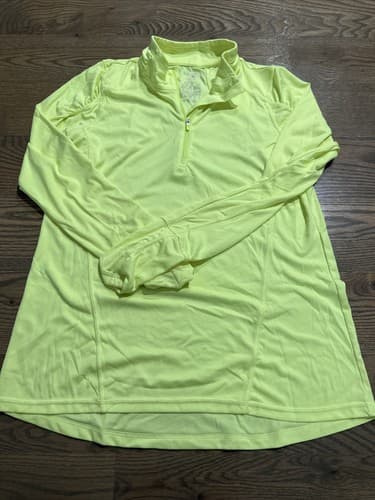 Danskin Womens Large Long Sleeve Mock Neck 1/4 Zip Pullover Semi-fitted - Image 1