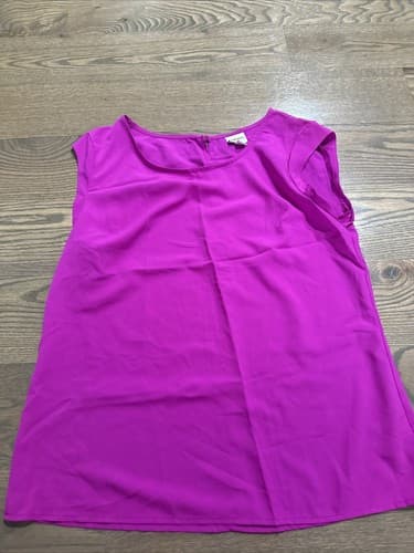Merona Women Comfy Casual Tank Top Deep Pink/purple Size M - Image 1