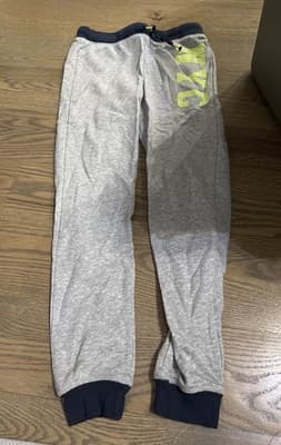 H&M GIRLS/BOYS KIDS Gray SWEATPANTS JOGGER SIZE 10 - Image 1