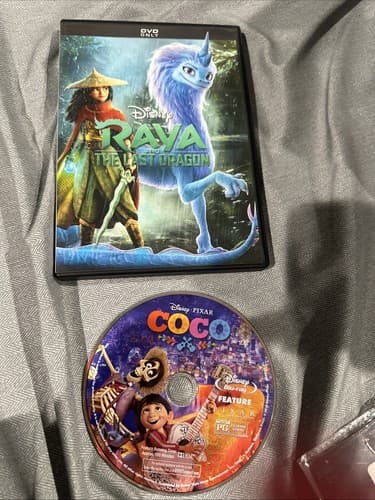 Disney Rava And The Last Dragon And Disney Coco Lot Of 2 Kids Movies - Image 1