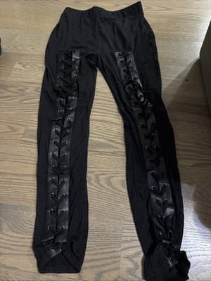Iris Women's Black Jeggings Pants Jeans Stretch Size Medium - Image 1