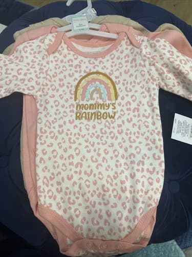Baby Gear 3 Pack Bodysuit Long Sleeve Size 6/9m New - Image 1