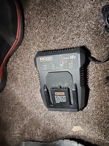Rigid 18V Lithium ion battery charger single working - Image 1
