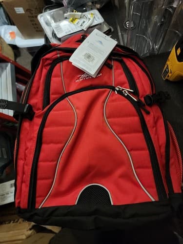 Brand New High Sierra Swerve Laptop Backpack, Crimson/Black - Image 1