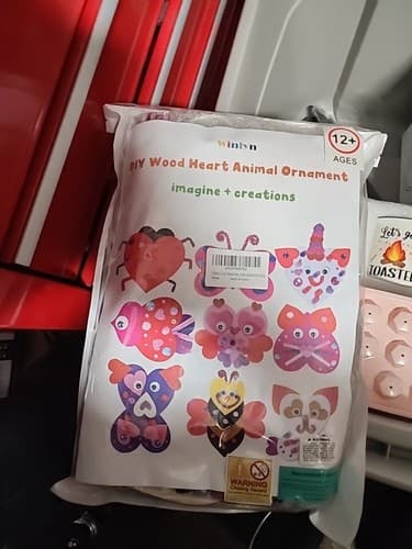 Winlyn DIY Foam Heart Animal Ornament 2 Pack - Image 1