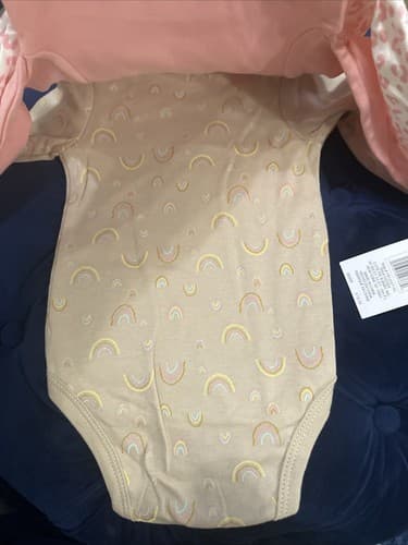 Baby Gear 3 Pack Bodysuit Long Sleeve Size 6/9m New - Thumbnail 3