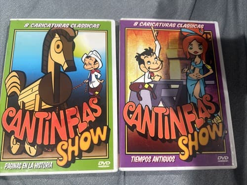 2 X. DVD CANTINFLAS SHOW - PAGINAS EN LA HISTORIA & TIEMPPS ANTIGUOS. SPANISH - Image 1