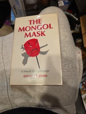 The Mongol Mask – David St. John – 1968 First Edition Hardcover DJ Ex-Library Sp - Image 1