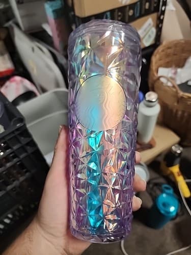 ❤️ Starbucks 2023 Holiday Iridescent Unicorn Prism Diamond Tumbler Venti - Image 1