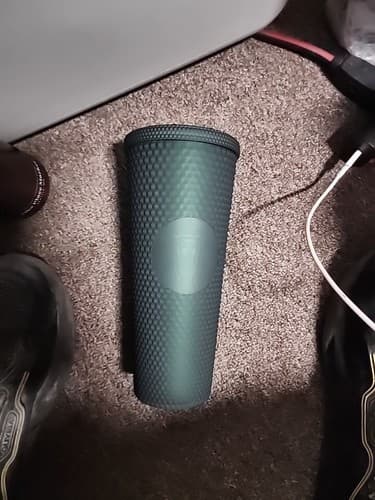 ❤️ Starbucks 2022 Studded Matte Dark Green 24 oz Tumbler Cold Cup Venti - Image 1