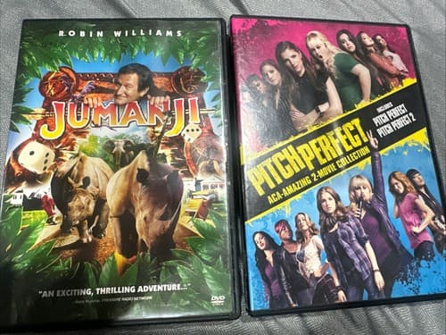 Jumanji DVD And Pitch Perfect Includes Pitch Perfect & Pitch Perfect 2 - Image 1