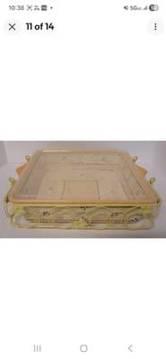 Temp-tations 12" Square Baker Old World 4 QT Casserole &dividing Tray - Thumbnail 3