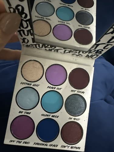bh Cosmetics Do Not Disturb 9 Color Eyeshadow Palette 12g NIB - Thumbnail 2