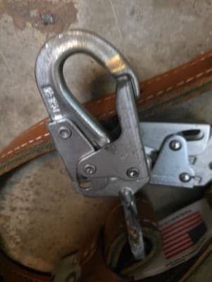 BUCKINGHAM 7' Leather Nylon Pole Safety Strap Belt,klein,bashlin,lineman - Thumbnail 2