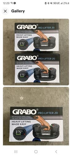 Grabo Pro Lifter 20 Electric Vacuum Suction Cup Lifter — 2-Pack - Image 1