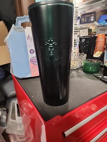 Starbucks 24 Oz. Stainless Steel Cup Black- No Straw - EUC - Image 1