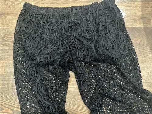 Rue21 Size Large Black See Through Leg Stretch Pants Size XL New - Thumbnail 2