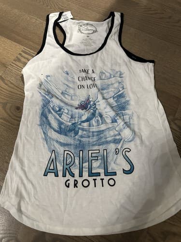 Disney Ariel’s Grotto Tank Top Women’s Medium White - Image 1