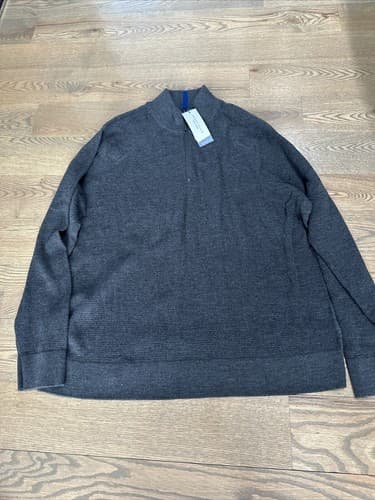 NEW! Mens Sweater-Size 2x Charcoal Heather Perry Ellis Motion 1 - Image 1
