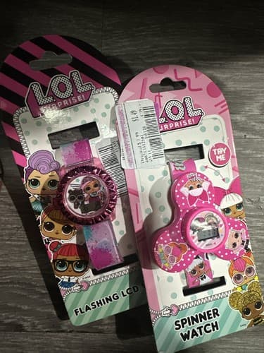 LOL Surprise Pink Kids Digital Flashing Lcd Watch And Spinner Watch - Image 1