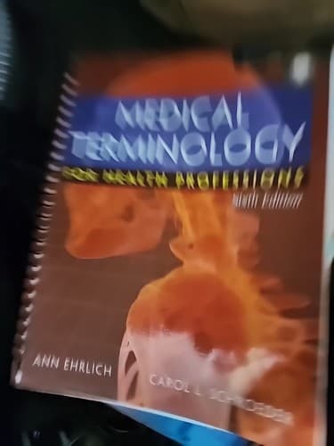 Medical Terminology for - Spiral-bound, by Ehrlich Ann; Schroeder - Acceptable p - Image 1
