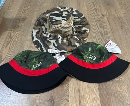 One Size Men/Women Flat Top Classic Hats Pack Of 3 - Image 1