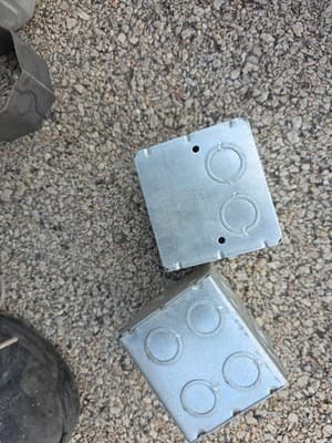 Raco 696 Electrical Box, 45 Cu In, Masonry Box Type, 2 Gangs, Galvanized 2pack - Thumbnail 2