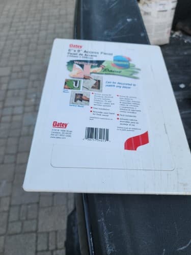Oatey 6" x 9" Plastic Access Panel 34053 Electrical TV Plumbing Flush or Surface - Image 1