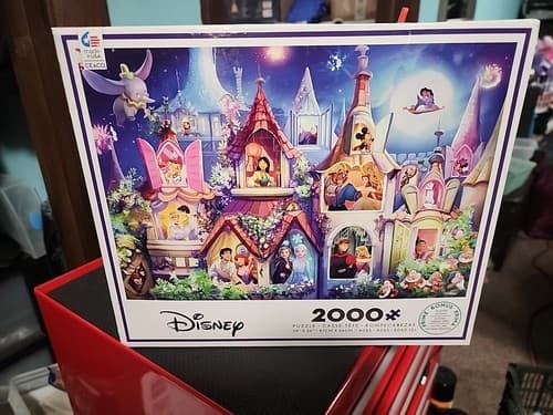 Ceaco Disney PRINCESS CASTLE HAPPILY AFTER 38”X26” 2000 Piece Jigsaw Puzzle - Image 1